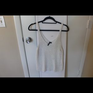 White crochet tank top